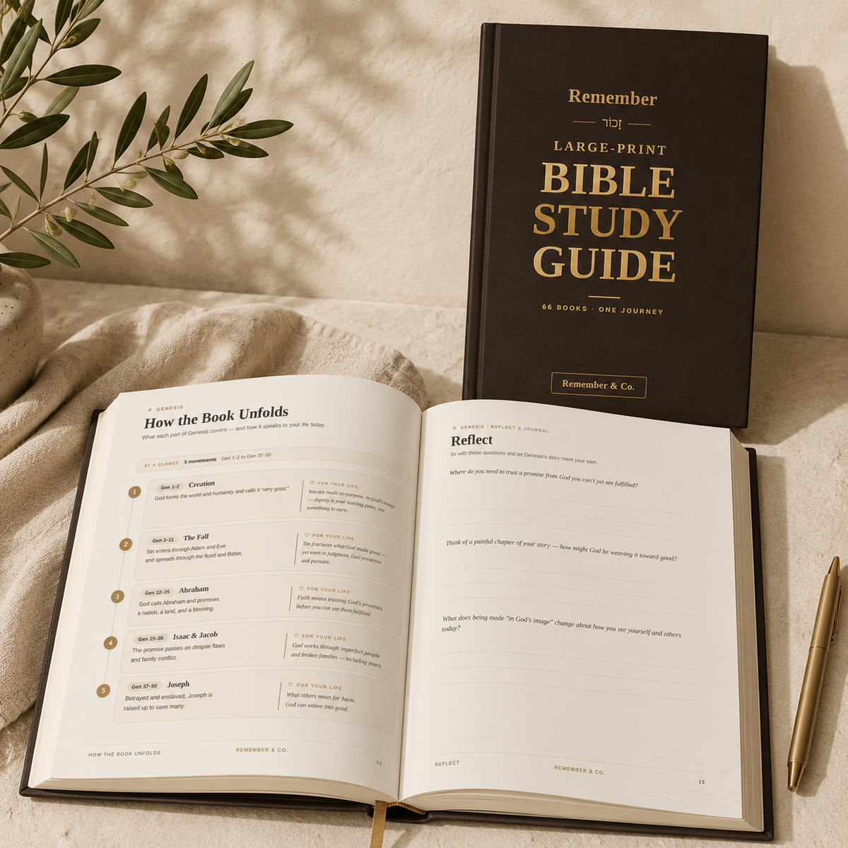 A book overview page showing large, easy-to-read print